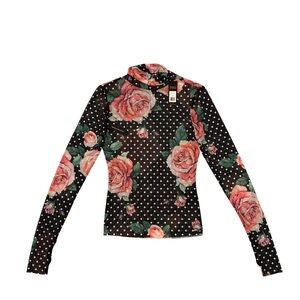 AFRM Mesh Rose Top